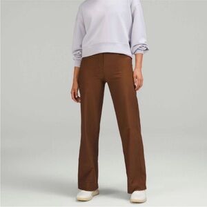 Lululemon City Sleek 5 Pocket High-Rise Wide-Leg Pant Roasted Brown Sz. 28